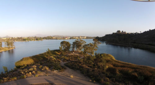 San Diego drone Lake Murray